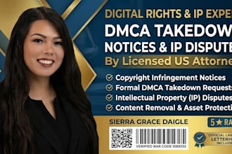 draft copyright infringement notice, dmca takedown letter, IP dispute