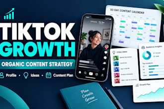 tiktok growth strategy and organic content planning for creators and small brand