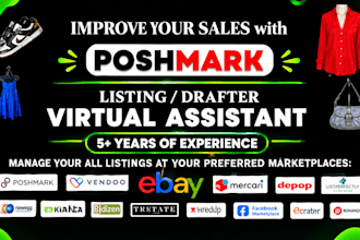 list and crosslist your products with vendoo on ebay, poshmark, depop, vinted