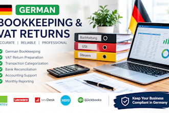 do german bookkeeping, vat returns and accounting support for businesses