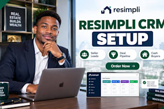 set up resimpli CRM for real estate investors and wholesalers