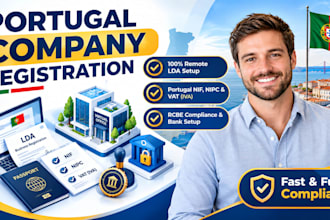 do portugal registration lda portugal nif vat rcbe eni compliance bank setup