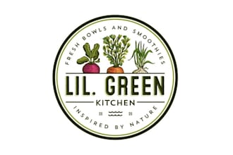 design bowls salat and smoothies brand logo