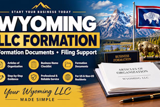 help register your wyoming llc and prepare formation documents