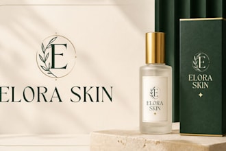 design a custom elegant logo for beauty and wellness brands