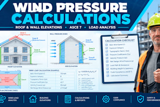 wind pressure calculations for residential and light commercial design plans