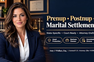 draft your prenuptial, postnuptial, or marital settlement agreement