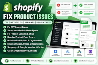 fix shopify simprosys google merchant center feed errors and product sync