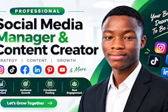 be your social media manager and content creator