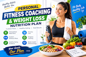 be your personal trainer with a nutrition plan for weight loss
