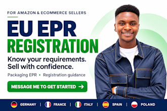 do epr registration for germany, france, spain, amazon, ebay