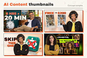 design ai and tech youtube thumbnails that hook viewers