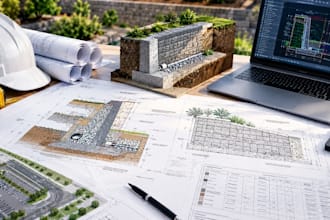 design retaining walls and masonry wall engineering drawings