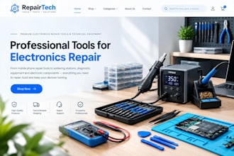 design electronics repair tools shopify soldering technical equipment website
