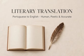 translate english to portuguese literary texts