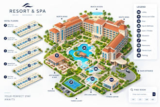 design interactive svg maps for hotels, campus, hospitals, office and websites