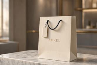 create branded shopping bag design for your store