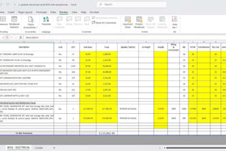 create professional excel spreadsheets and quotation templates