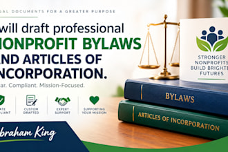 file your professional nonprofit bylaws and articles of incorporation