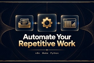 automate your workflows and connect your apps with n8n, make or python