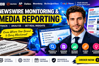monitor newswire coverage and deliver media tracking reports for PR teams