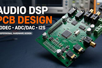 design a usb audio pcb with audio codec adc dac uac spi and i2s interface