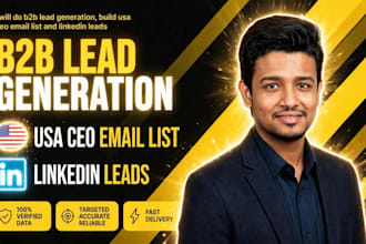 do b2b lead generation, build usa ceo email list and linkedin leads