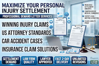 write a powerful car accident, personal injury US demand letter letterhead