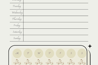 design a personalized digital planner or journal in canva
