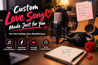 write and create a custom love song for you