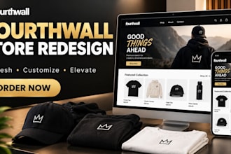 redesign and customize your fourth wall store or fourthwall website