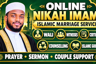 do online nikah guidance and muslim wedding coordination