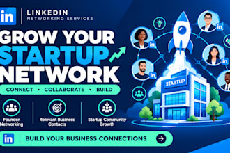 help startup founders build a relevant linkedin network