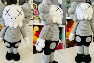 create custom crochet plushie, stuffed animals crochet and amigurumi toys
