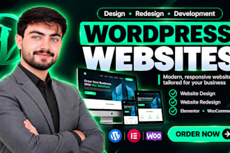 be your wordpress specialist for modern website design, redesign and development