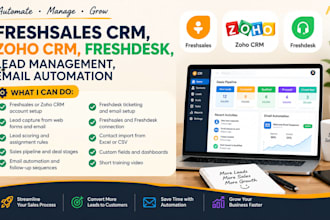 freshsales crm, zoho crm freshdesk, lead management, email automation