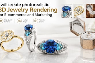 create photorealistic 3d jewelry rendering for e commerce and marketing