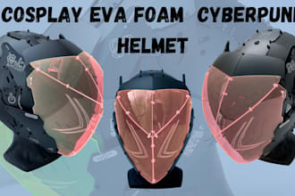 build epic cosplay helmet armor, mask patterns for any eva foam cosplay project