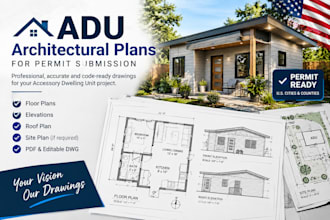 create adu architectural plans and permit drawings