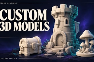 create a custom 3d model for props and tabletop objects