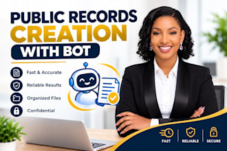 do public records creation with bot