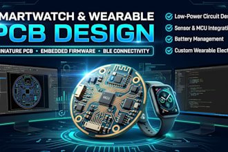 smartwatch pcb miniature wearable pcb and embedded firmware