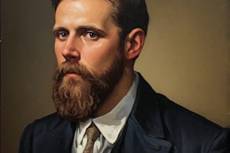 oil painting portrait and illustrations