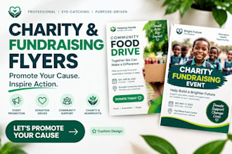 design a charity flyer for your fundraising campaign