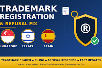 file singapore israel spain trademark registration fix refusals for your brand