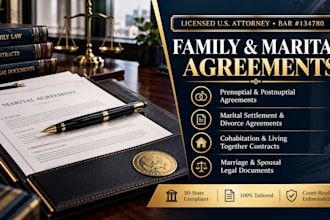 draft your US marital settlement agreement