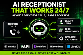 setup, fix retell vapi livekit synthflow ai receptionist, ai calling agent