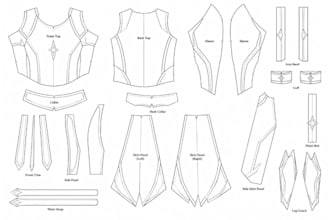 sew custom cosplay fabrics and sewing patterns foam templates for eva foam armor
