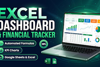 build an automated excel dashboard, financial tracker, or custom spreadsheet