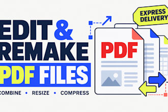edit, remake, combine, resize, compress your PDF files